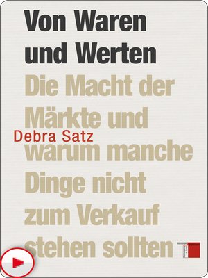 cover image of Von Waren und Werten